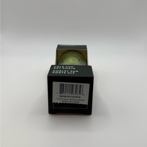 Starbucks 2025 Lime Green Purple Pleated Cold Cup Key Chain Keychain - Picture 5 of 9